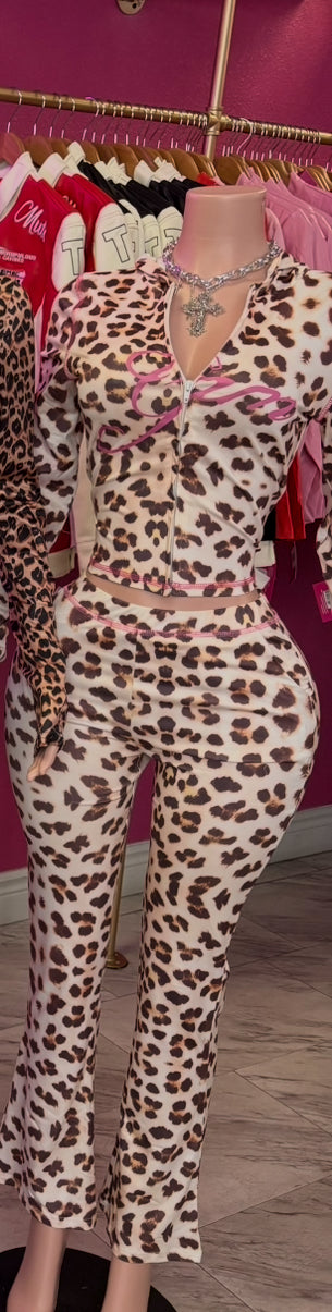 CHEETAH GIRL PANTS SET