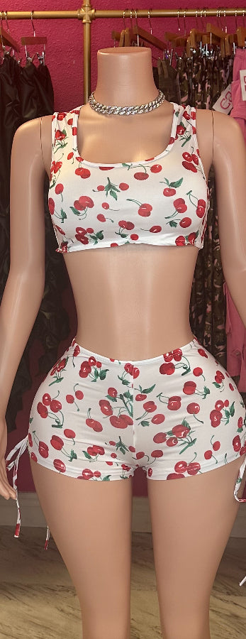 CHERRY GIRL 2PC SET