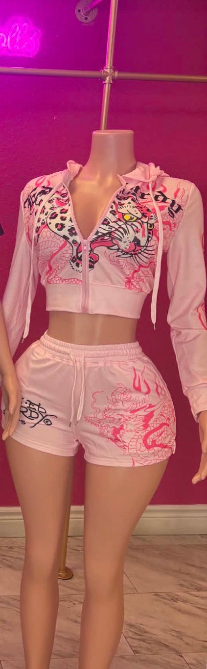 IN PINK ED HARDY SET