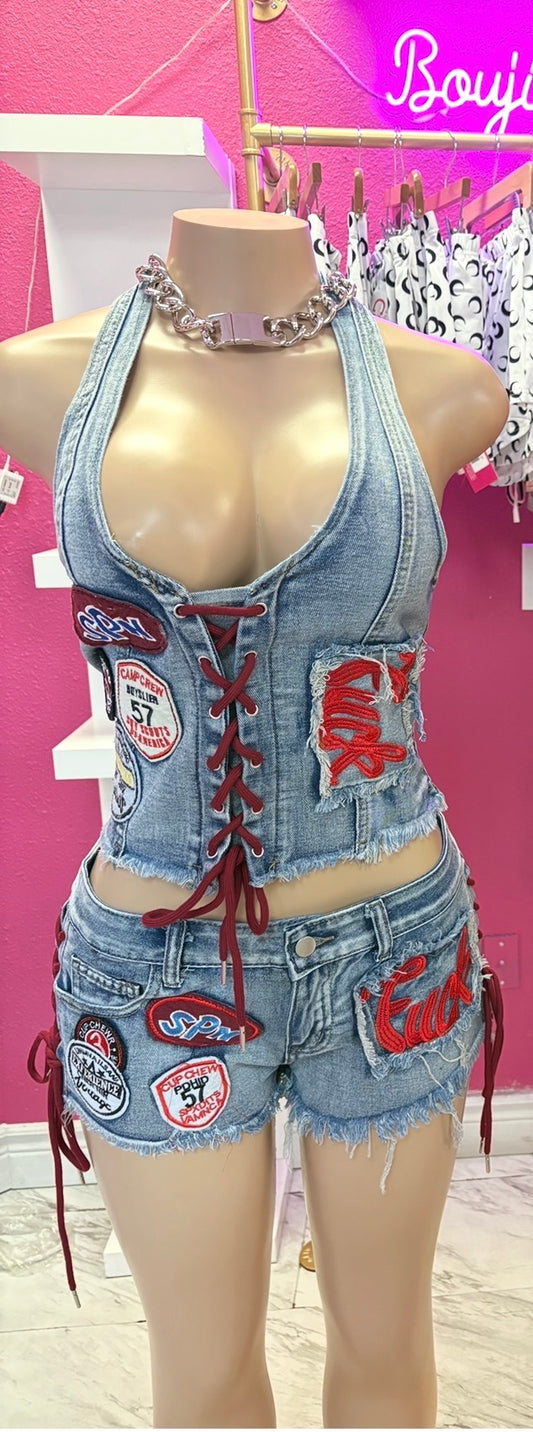 DENIM HOTTIE SET